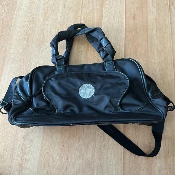 Black Lululemon tote bag with oilers embroidered logo - Picture 3 of 11